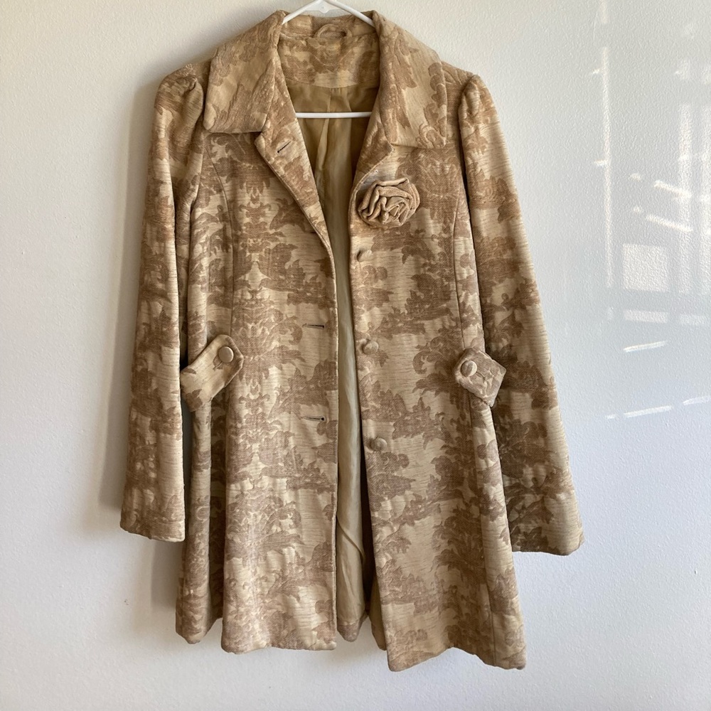 Damask Pea Coat